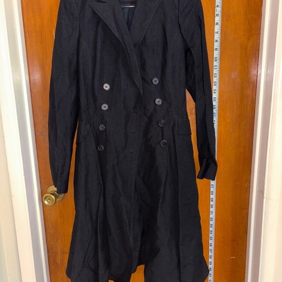 Elegant Black Pea Coat for Women - Picture 1 of 5